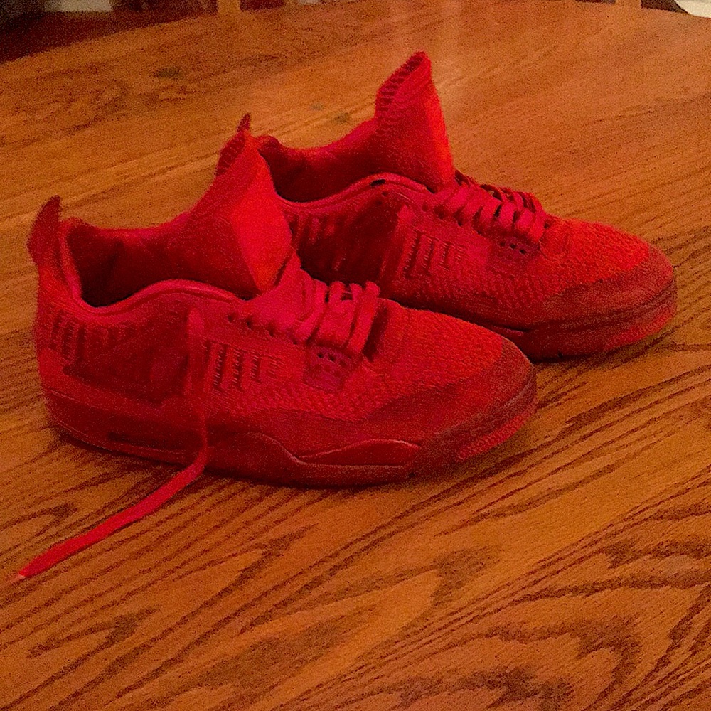 Jordan 4 flyknit Red